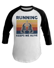 Running Keeps Me Alive Baseball Tee tile