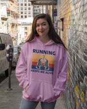 Running Keeps Me Alive Hooded Sweatshirt lifestyle-unisex-hoodie-front-1