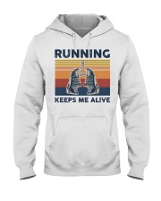 Running Keeps Me Alive Hooded Sweatshirt tile