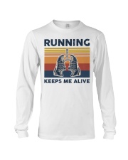 Running Keeps Me Alive Long Sleeve Tee tile