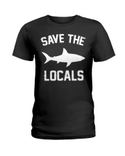 Shark - Save The Locals Ladies T-Shirt tile
