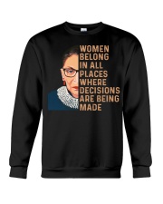 RBG Women Belong In All Places Crewneck Sweatshirt tile