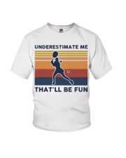 Underestimate Me That'll Be Fun - Tennis Retro Youth T-Shirt tile