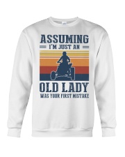 Assuming I'm Just An Old Lady - Quad Motocross Crewneck Sweatshirt tile