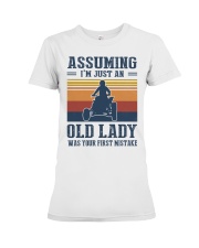 Assuming I'm Just An Old Lady - Quad Motocross Premium Fit Ladies Tee tile