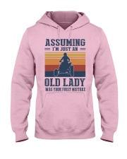 Assuming I'm Just An Old Lady - Quad Motocross Hooded Sweatshirt front