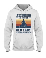 Assuming I'm Just An Old Lady - Quad Motocross Hooded Sweatshirt tile