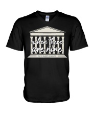 RBG When There Are Nine Court House V-Neck T-Shirt tile