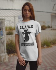 CLAWS - Cat Lovers Against White Supremacy Classic T-Shirt apparel-classic-tshirt-lifestyle-18