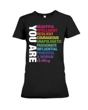 You Are Beautiful Personalized Premium Fit Ladies Tee tile
