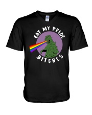 Eat My Pride Bitches V-Neck T-Shirt thumbnail
