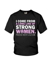 I Come From A Long Line Of Strong Women Youth T-Shirt thumbnail