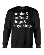 Books Coffee Dogs Kayaking Crewneck Sweatshirt tile