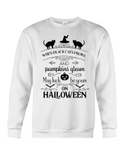 When Black Cats Prowl Crewneck Sweatshirt tile