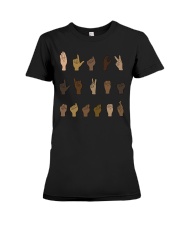 Black Lives Matter ASL Premium Fit Ladies Tee tile