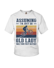 Assuming I'm Just An Old Lady - Mountain Biking Youth T-Shirt tile
