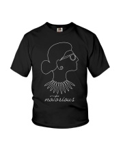 RBG Notorious Outline Youth T-Shirt tile