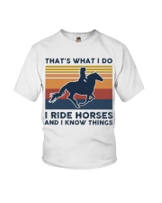 I Ride Horses And I Know Things - Retro Youth T-Shirt tile