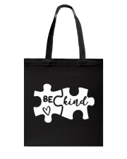 Be Kind Autism Awareness Puzzle Tote Bag tile