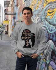 Never Apologize For Being A Powerful Woman Crewneck Sweatshirt lifestyle-unisex-sweatshirt-front-2