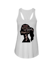 Never Apologize For Being A Powerful Woman Ladies Flowy Tank tile