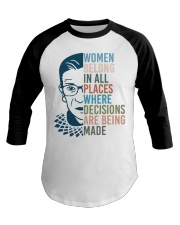 Women Belong In All Places Baseball Tee tile