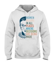 Women Belong In All Places Hooded Sweatshirt tile