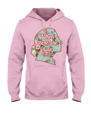 RBG - When There Are Nine Floral Hooded Sweatshirt front