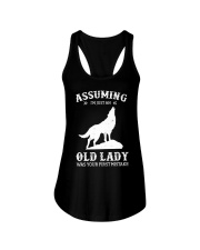 Assuming I'm Just An Old Lady - Wolf Ladies Flowy Tank tile