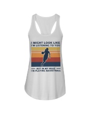 I Might Look Like I'm Listening To You Basketball Ladies Flowy Tank tile