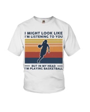 I Might Look Like I'm Listening To You Basketball Youth T-Shirt tile
