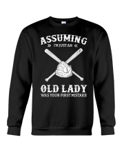 Assuming I'm Just An Old Lady - Softball Crewneck Sweatshirt tile