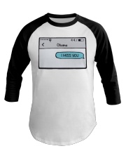 I Miss You Obama Baseball Tee tile
