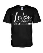 Love Doesn't Discriminate V-Neck T-Shirt tile