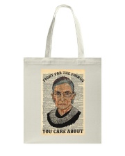 RBG Dictionary Fight For The Things You Care About Tote Bag tile