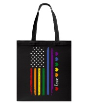 Pride US Flag Tote Bag tile