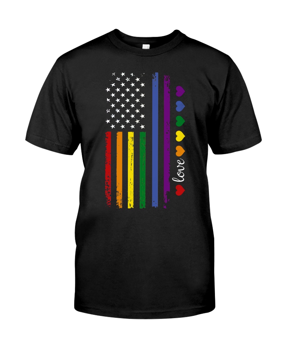 Pride US Flag Classic T-Shirt
