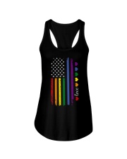Pride US Flag Ladies Flowy Tank tile