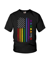 Pride US Flag Youth T-Shirt tile