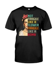 Frida Kahlo - Not Fragile Like A Flower Premium Fit Mens Tee thumbnail