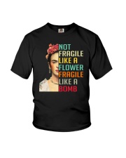 Frida Kahlo - Not Fragile Like A Flower Youth T-Shirt thumbnail