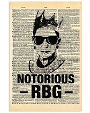 Notorious RBG Dictionary 11x17 Poster front