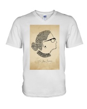 RBG Silhouette Be Independent V-Neck T-Shirt tile