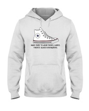 Make sure to wear shoes ladies Hooded Sweatshirt tile