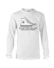 Make sure to wear shoes ladies Long Sleeve Tee tile