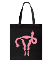 Uterus Shows Middle Finger Feminist Feminism Tote Bag tile