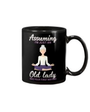 Assuming I'm An Old Lady Was Your First Mistake Mug tile