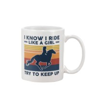 I Know I Ride Like A Girl - Horses Mug tile