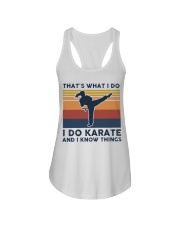 I Do Karate And I Know Things - Retro Ladies Flowy Tank tile