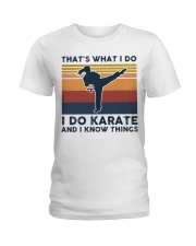 I Do Karate And I Know Things - Retro Ladies T-Shirt tile